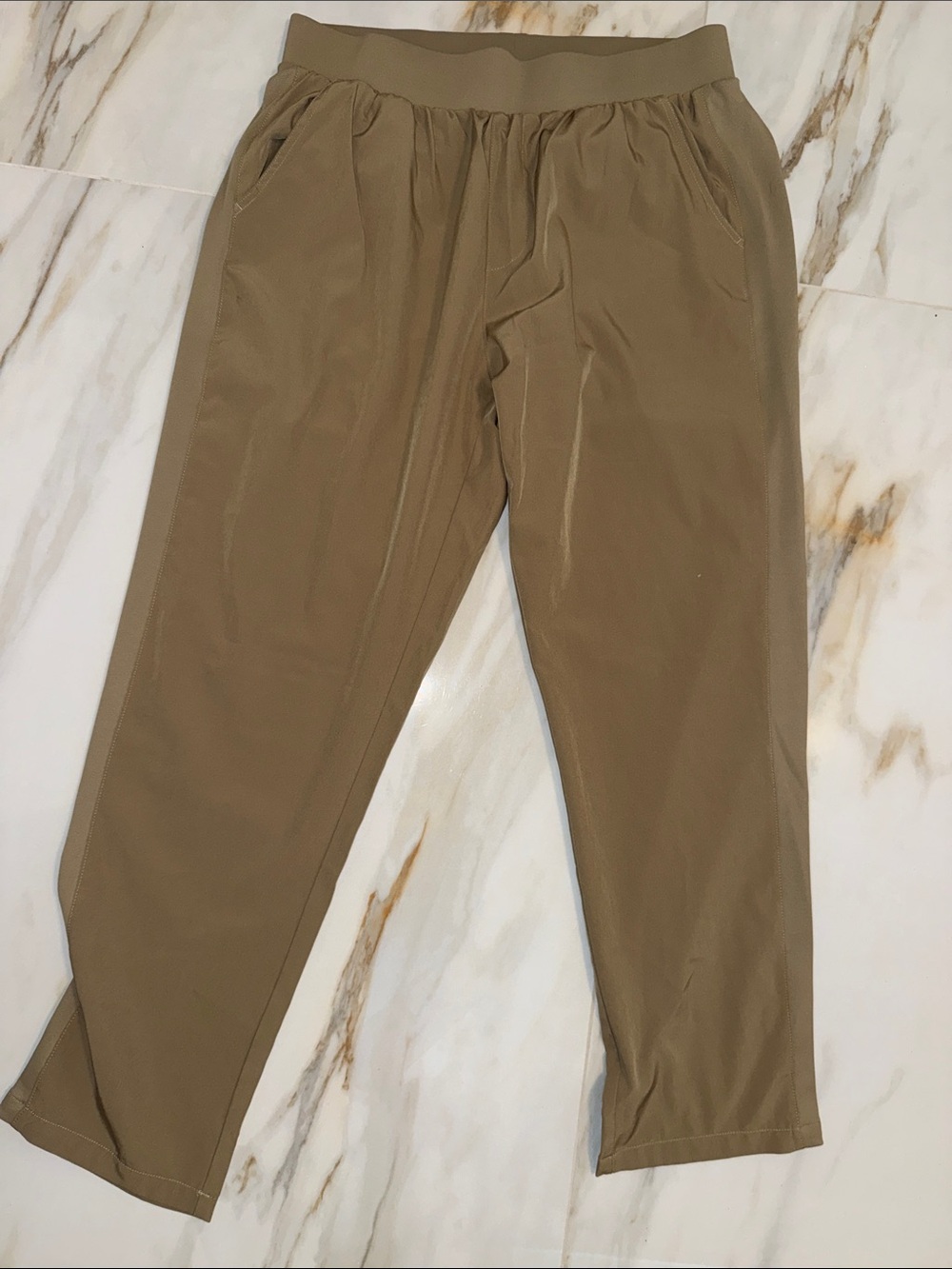 Women's Straight Leg Pull-On golfing / hiking Pants in Tan